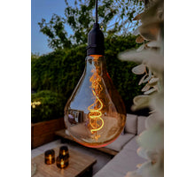 SOLAR LED RETRO LAMPE Ø13X20CM / INKL. SOCKEL/3M KABEL