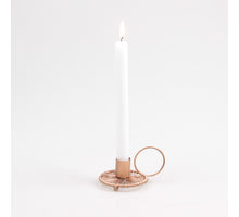 KERZENHALTER DRAHT METALL KUPFER 11X8X6 CM