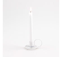 KERZENHALTER DRAHT METALL WEISS 11X8X6 CM