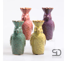 PAPEGAAI VAAS S SAMMIE 4 ASSORTIE 7X7X15 CM KERAMIEK