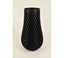 Diamant Vase schwarz, 3d gedruckt D14 H24cm