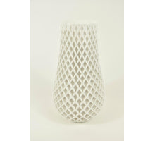 Diamant Vase weiß, 3d gedruckt D14 H24cm
