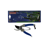Metall-Schere 18 cm Damenmodell blau/grau