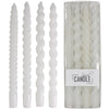 Drip Dinner Kerze Spirale Wachs Weiß 10.2x2.7x31cm BOX/4