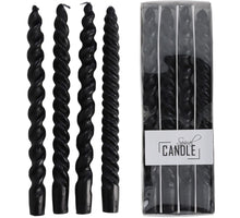 Drip Dinner Kerze Spirale Wachs Schwarz 10.2x2.7x31cm BOX/4