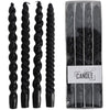Drip Dinner Kerze Spirale Wachs Schwarz 10.2x2.7x31cm BOX/4