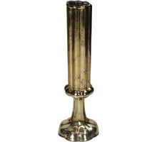 Vase Flute Glass Gold 9x9x26.5cm