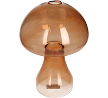 Vase Pilz Glas Braun 16x16x22cm