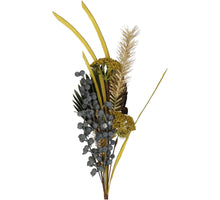 Wildblumenstrauß Plastik Grau 51cm