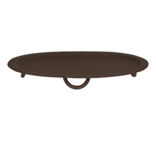 Plate Metal Brown 38x23x4cm