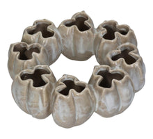 Vase Feines Steingut Beige 19,5x19x6,5cm