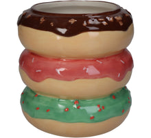Pflanzgefäß Donut Feines Steingut Multi 14x14x14,5cm