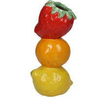 Vase Früchte Feines Steingut Multi 9,6x8x19,5cm