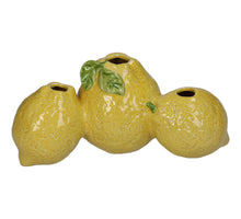 Vase Zitrone Feines Steingut Gelb 20.5x10.5x9.5cm
