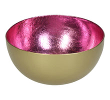 Candle Stick Metal Pink 8x8x4cm