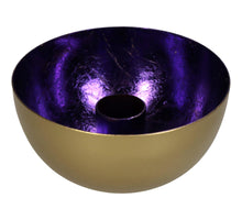 Candle Stick Metal Purple 10x10x5cm