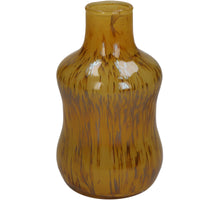 Vase Glas Ocker 8x8x14cm