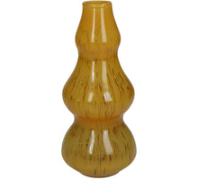 Vase Glas Ocker 10x10x22cm