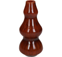 Vase Glas Rot 10x10x22cm