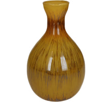 Vase Glas Ocker 16x16x25cm