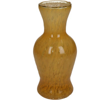 Vase Glas Ocker 8x8x16cm