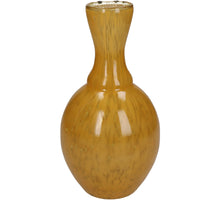 Vase Glas Ocker 12x12x23cm