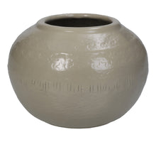 Vase Aluminium Elfenbein 15x15x17cm