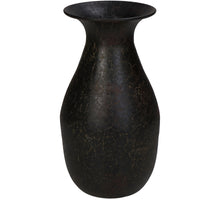 Vase Eisen Schwarz 10x10x19,5cm