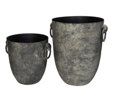 Planter Iron Grey 26x23x29cm S/2