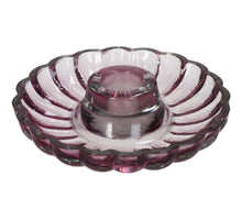 Kerzenhalter Glas Rosa 11x11x3cm