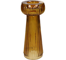 Vase Glas Bernstein 7.5x7.5x20cm