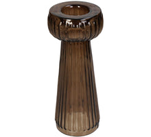 Vase Glas Braun 7.5x7.5x20cm