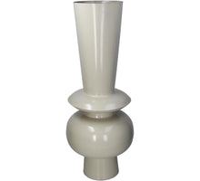 Vase Eisen Elfenbein 30x30x76cm