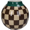 Vase Checker Dolomit Multi 16x16x15,6cm