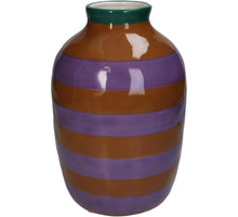 Vase Streifen Dolomit Multi 17,6x17,6x26,4cm