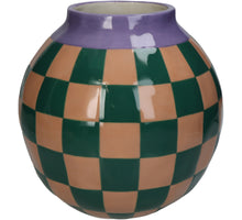Vase Checker Dolomit Multi 22x22x22cm