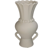 Vase Dolomit Elfenbein 15x14x27,5cm