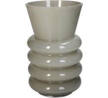 Vase Glas Elfenbein 13x13x21cm
