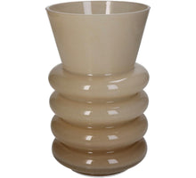 Vase Glas Beige 13x13x21cm