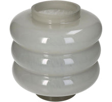 Vase Glas Elfenbein 18x18x18cm