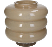Vase Glas Beige 18x18x18cm