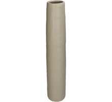 Vase Feines Steingut Beige 8,9x8,9x44,6cm
