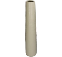 Vase Feines Steingut Beige 10.5x10.5x49.7cm