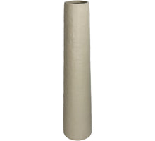 Vase Feines Steingut Beige 12.5x12.5x59.5cm