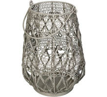 Lantern Iron Ivory 20x20x27cm