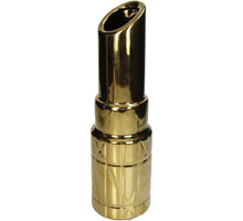 Vase Lippenstift Feines Steingut Gold 10x10x35cm