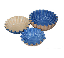 Bowl Wave Iron Multi 32x32x12cm S/3
