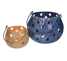Candle Holder Dots Iron Multi 18x18x15cm S/2