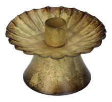 Kerzenständer aus Eisenbronze, 11x11x8cm