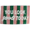 Badematte You Look Good Baumwolle Mehrfarbig 50x80cm